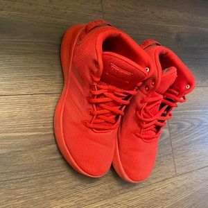 Red Adiddas shoes